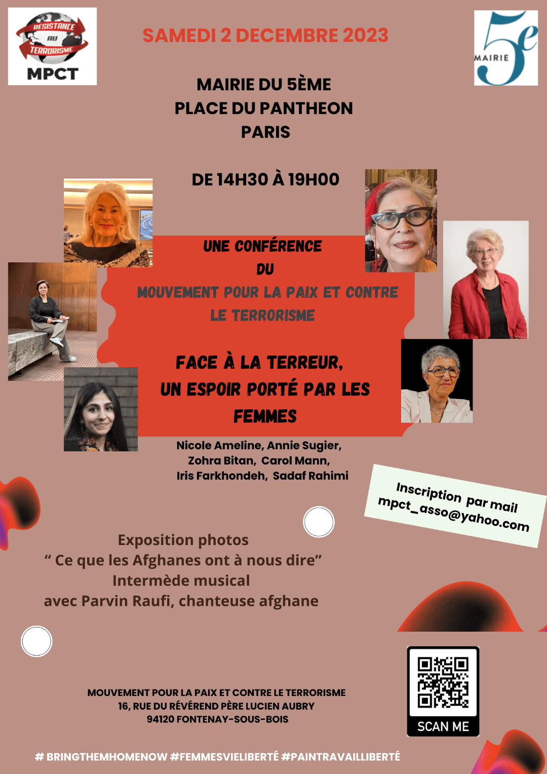 « Face à la terreur, un espoir porté par les femmes » Paris, 2 décembre 2023